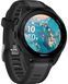 Смарт-часы Garmin Forerunner 165 Music, черный/сланцево-серый силиконовый ремешок