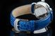 Часы наручные женские Aerowatch 43960 AA01 кварцевые с фазой Луны, ремешок кожаный синий 4