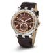 Наручные часы 1682-2-503 brown, ss-r with stones, brown leather (Seculus)