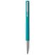 Ручка-роллер Parker VECTOR 17 Blue-Green RB 05 622 бирюзовая с колпачком 2