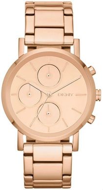 Часы-хронограф наручные женские DKNY NY8862 кварцевые, цвет розового золота, США