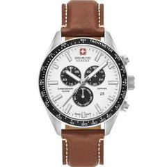 Часы наручные мужские Swiss Military-Hanowa 06-4314.04.001 кварцевые, коричневый ремешок из кожи, Швейцария
