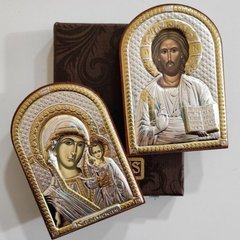 Венчальная пара Спаситель и Богородица Казанская