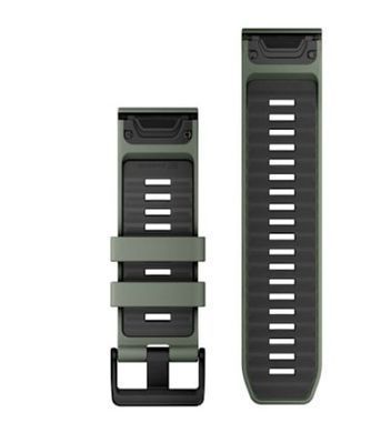 Ремінець Garmin QuickFit 26 сіро-зелений/графітовий для смарт-годинників Fenix 7/8, Tactix, Instinct