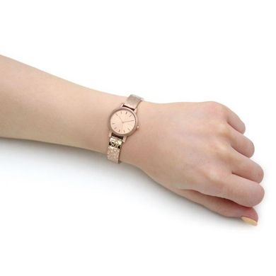 Часы наручные женские DKNY NY2884 кварцевые, на браслете, цвет розового золота, США
