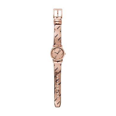 Часы наручные женские DKNY NY2804 кварцевые, узор из логотипа, розовые, США