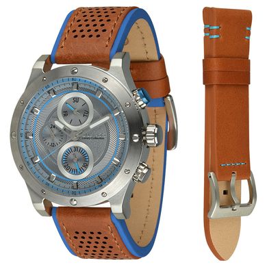 Чоловічі наручні годинники Guardo S01355 SGrlBr +Ремінь