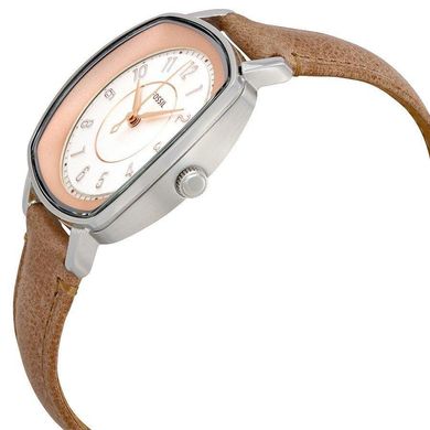 Часы наручные женские FOSSIL ES4196 кварцевые, кожаный ремешок, США