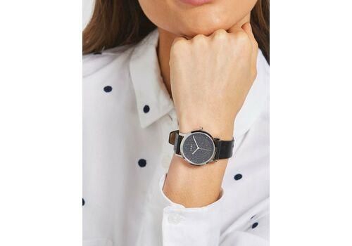 Часы наручные женские DKNY NY2775 кварцевые, с фианитами, кожаный ремешок, США