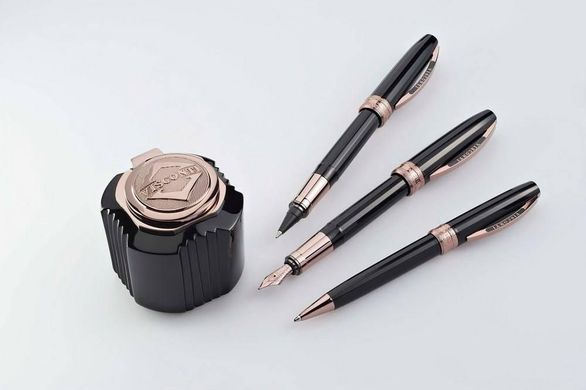 Ручка пір'яна Visconti 29402DA07BZF Michelangelo 2011 Black FP 14K F
