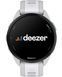 Смарт-годинник Garmin Forerunner 165 Music, силіконовий ремінець кольору туманно-сірий/білий камінь