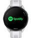 Смарт-годинник Garmin Forerunner 165 Music, силіконовий ремінець кольору туманно-сірий/білий камінь