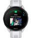 Смарт-годинник Garmin Forerunner 165 Music, силіконовий ремінець кольору туманно-сірий/білий камінь