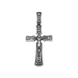 Крестик серебряный религиозный с чернением 1