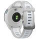 Смарт-годинник Garmin Forerunner 165 Music, силіконовий ремінець кольору туманно-сірий/білий камінь
