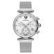 Часы-хронограф наручные женские Claude Bernard 10216 3 APN1 на "кольчужном" браслете, кварц, камни Swarovski 1