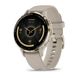 Смарт-годинник Garmin Venu 3s, сталевий золотистий безель з корпусом французького сірого кольору та силіконовим ремінцем 1