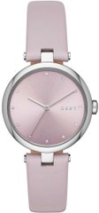Часы наручные женские DKNY NY2813 кварцевые, сталь, лиловый ремешок из кожи, США