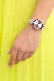 Часы наручные женские DKNY NY2813 кварцевые, сталь, лиловый ремешок из кожи, США
