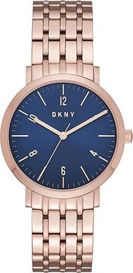Часы наручные женские DKNY NY2611 кварцевые на браслете, цвет розового золота, США