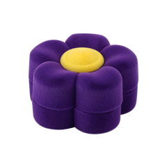 Футляр для ювелірних прикрас дитячий фіолетовий квітка