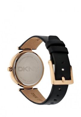 Часы наручные женские DKNY NY2468 кварцевые,черные, ремешок из кожи, США