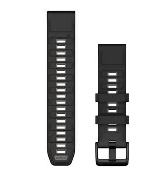 Ремінець Garmin QuickFit 22 чорний/сірий для смарт-годинників Fenix 7/8, Instinct, MARQ