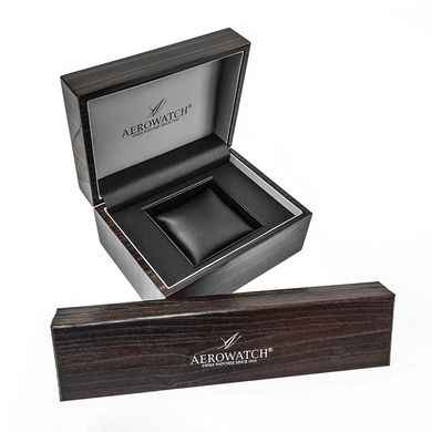 Годинники наручні жіночі Aerowatch 03952 AA02DIA кварцові з діамантами, "бочка", шкіряний ремінець бузковий