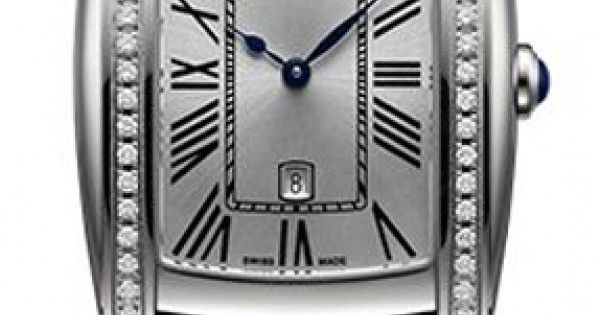 Часы наручные женские Aerowatch 03952 AA02DIA кварцевые с бриллиантами, "бочка", кожаный сиреневый ремешок