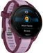 Смарт-часы Garmin Forerunner 165 Music, силиконовый ремешок ягодно-сиреневый