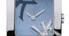 Часы наручные женские Korloff SKQ1/B1 кварцевые, 22 бриллианта, голубой ремешок из кожи аллигатора 2