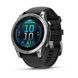 Смарт-годинник Garmin Fenix E &ndash; 47 мм, AMOLED, нержавіюча сталь з чорним силіконовим ремінцем