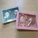 Серебряная погремушка Мишка и икона Дева Мария для девочек 3