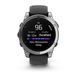 Смарт-годинник Garmin Fenix E &ndash; 47 мм, AMOLED, нержавіюча сталь з чорним силіконовим ремінцем