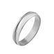 Серебряное обручальное кольцо тонкое с рисунком 2