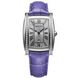 Часы наручные женские Aerowatch 03952 AA02DIA кварцевые с бриллиантами, "бочка", кожаный сиреневый ремешок 1