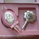 Серебряная погремушка Мишка и икона Дева Мария для девочек 1