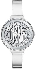 Годинники наручні жіночі DKNY NY2801 кварцові, сріблястий ремінець з шкіри, США