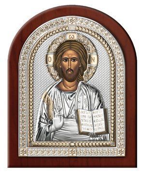 Ікона в сріблі Спаситель відкритий лик