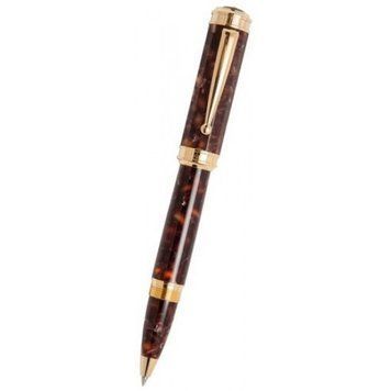 CA 023 RB brown resin gold plated details Ручка Ролер Signum