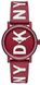Годинники наручні жіночі DKNY NY2774 кварцові, червоні з великим логотипом, США 1