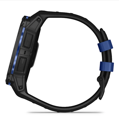 Смарт-годинник Garmin Instinct 3 (50 мм) AMOLED чорний із чорно-синім ремінцем