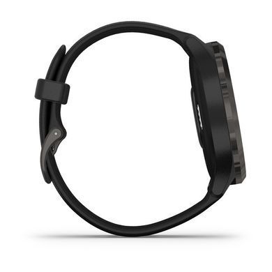 Смарт-часы Garmin Vivomove 3 с серым стальным безелем, черным корпусом и ремешком
