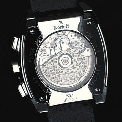 Годинники наручні жіночі Korloff K21/372, механічний хронограф з автопідзаводом, діаманти на безель