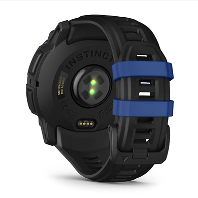 Смарт-годинник Garmin Instinct 3 (50 мм) AMOLED чорний із чорно-синім ремінцем