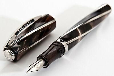 Ручка пір'яна Visconti 26302PDA55F Divina Black Over FP 23KT F