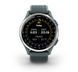 Смарт-годинник Garmin Approach S44 зі сріблястим алюмінієвим безелем і силіконовим ремінцем сутінкового кольору