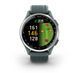 Смарт-годинник Garmin Approach S44 зі сріблястим алюмінієвим безелем і силіконовим ремінцем сутінкового кольору