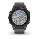 Смарт-годинник Garmin Fenix 6 Pro Solar чорний з сірим ремінцем 5