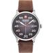 Часы наручные мужские Swiss Military-Hanowa 06-4326.04.009 кварцевые, коричневый ремешок из кожи, Швейцария 1